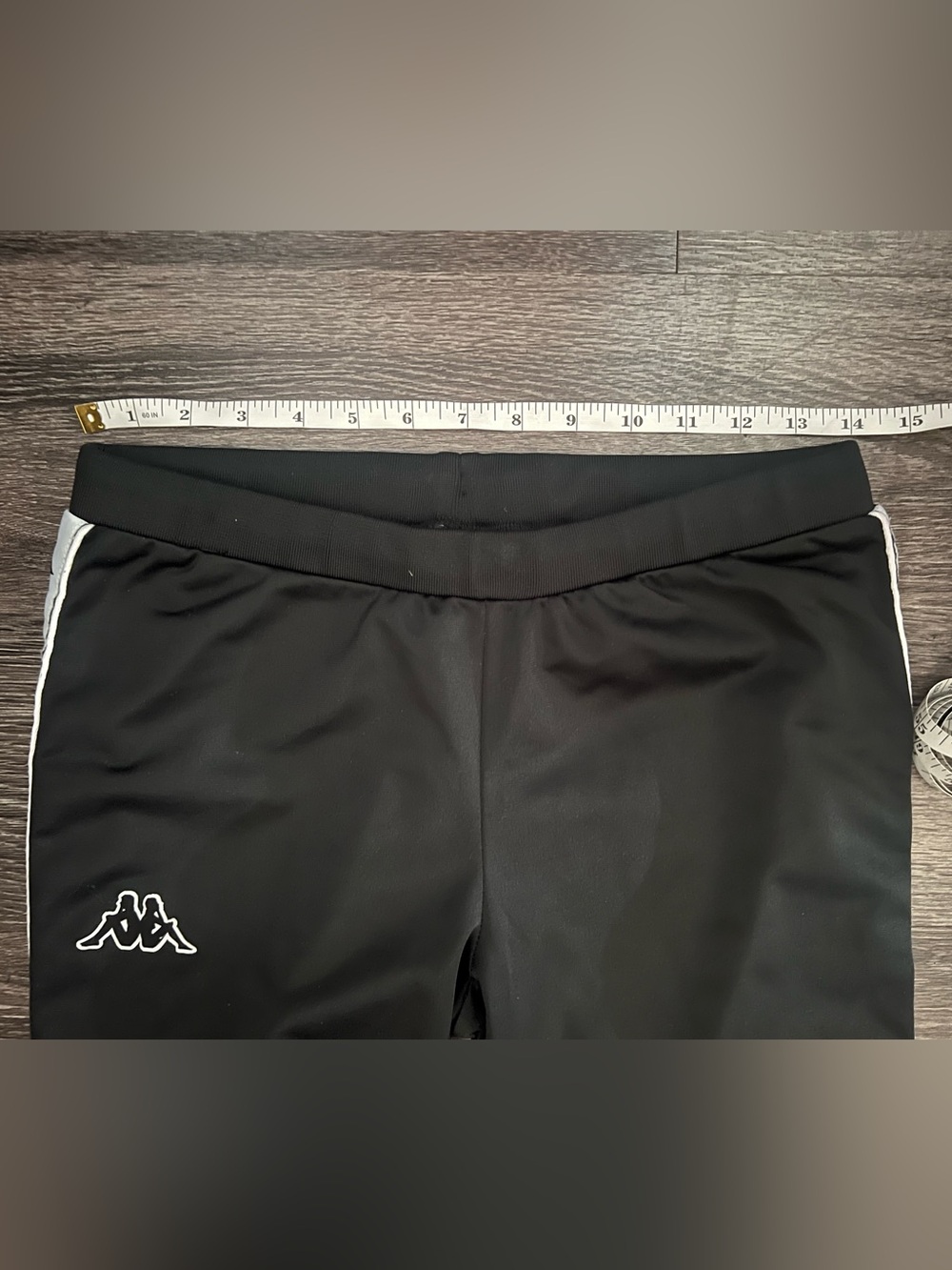 Kappa Womens Logo Track Pants Black White - Picture 6 of 10